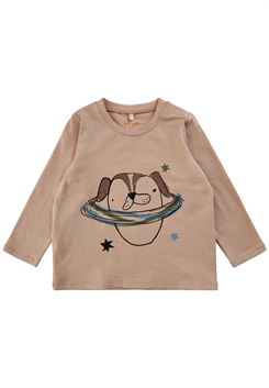 Soft Gallery Geo T-shirt LS - Spacedog - Cuban Sand